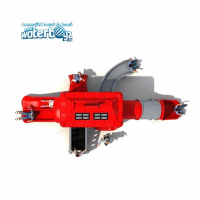 Complex de joaca pentru copii de metal Fire Control 11, exterior, 3-12 ani, 655x385x370 cm