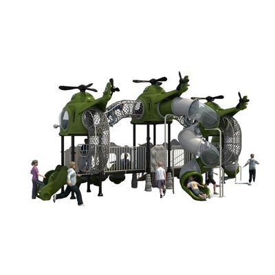 Complex de joaca pentru copii de metal Helicopter 10, exterior, 3-15 ani, 1120x570x470 cm