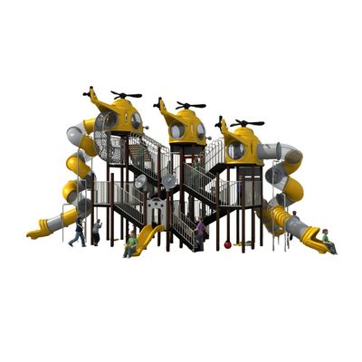 Complex de joaca pentru copii de metal Helicopter 2, exterior, 3-15 ani, 1400x930x680 cm