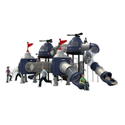Complex de joaca pentru copii de metal Helicopter 3, exterior, 3-15 ani, 950x700x450 cm