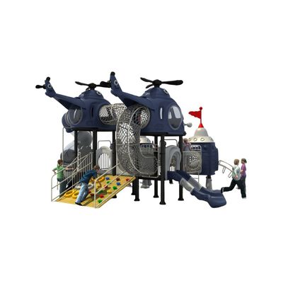 Complex de joaca pentru copii de metal Helicopter 3, exterior, 3-15 ani, 950x700x450 cm