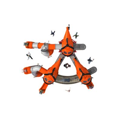 Complex de joaca pentru copii de metal Helicopter 6, exterior, 3-15 ani, 880x800x580 cm