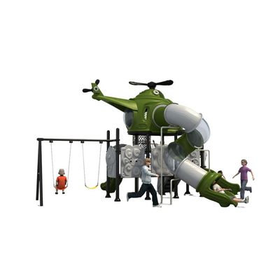 Complex de joaca pentru copii de metal Helicopter 8, exterior, 3-15 ani, 750x560x420 cm