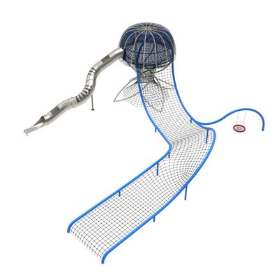 Complex de joaca pentru copii de metal Jelly, exterior, 3-14 ani, 1707x1338x611 cm
