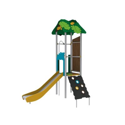 Loc de joaca pentru copii din lemn Jungle, exterior, 274x203x345 cm