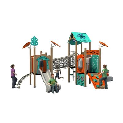 Complex de joaca pentru copii de metal Nature 1, exterior, 3-15 ani, 710x350x370 cm