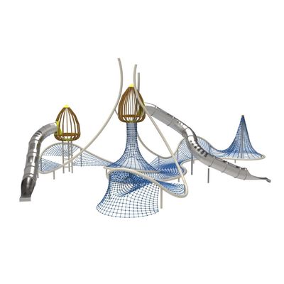 Complex de joaca pentru copii de metal Nymphae, exterior, 3-14 ani, 1500x2120x850 cm