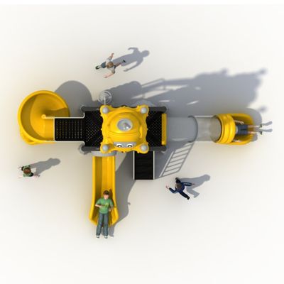 Complex de joaca pentru copii de metal Robot, exterior, 3-15 ani, 650x370x420 cm