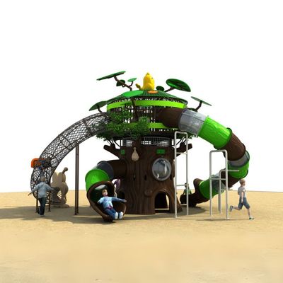 Complex de joaca pentru copii de metal Secret Forest 9, exterior, 3-15 ani, 760x720x550 cm