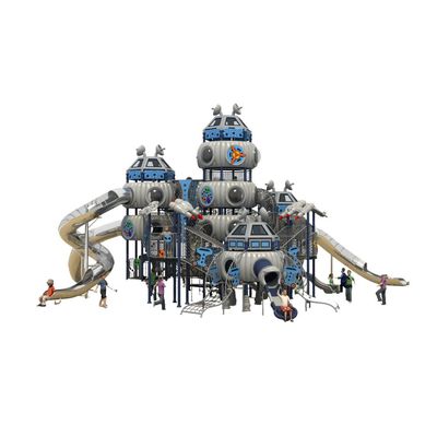 Complex de joaca pentru copii de metal Space Base 1, exterior, 3-15 ani, 1580x1350x850 cm