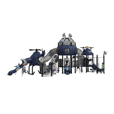 Complex de joaca pentru copii de metal Space Base 7, exterior, 3-15 ani, 1330x700x520 cm