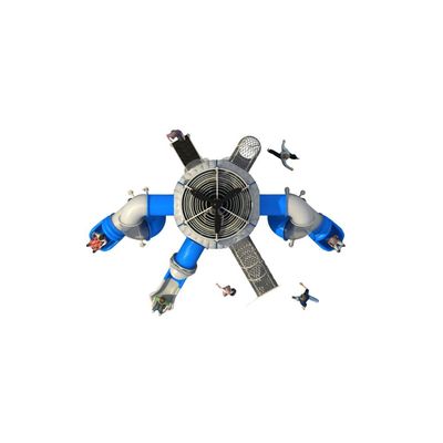 Complex de joaca pentru copii de metal Space Base 8, exterior, 3-15 ani, 770x550x520 cm