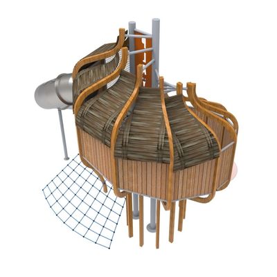 Loc de joaca pentru copii din lemn Turitella, exterior, 12-16 ani, 551x724x652 cm