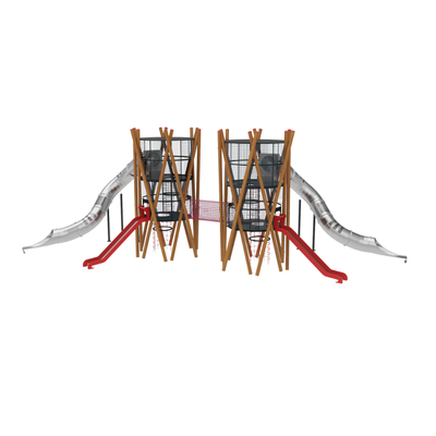 Loc de joaca pentru copii din lemn Royal Tower 6, exterior, 5-16 ani, 1430x1480x660 cm