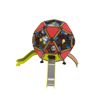 Loc de joaca pentru copii din lemn Arhimede 2, exterior, 5-16 ani, 360x610x290 cm