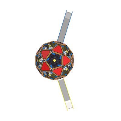 Loc  de joaca pentru copii din lemn Arhimede 3, exterior, 5-16 ani, 940x360x450 cm