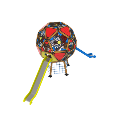Loc  de joaca pentru copii din lemn Arhimede 3, exterior, 5-16 ani, 940x360x450 cm