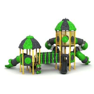 Complex de joaca din metal pentru copii Jungle Slides, exterior, 3-12 ani, 1150x750x680 cm