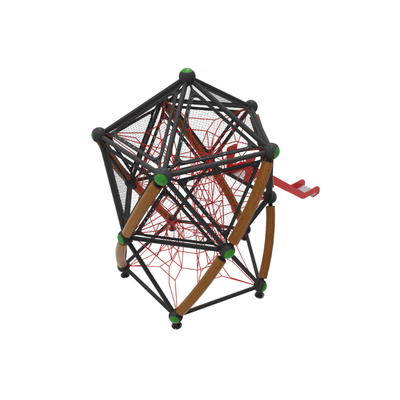 Complex de joaca pentru copii de metal Twist Tower 1, exterior, 3-12 ani, 650x370x490 cm