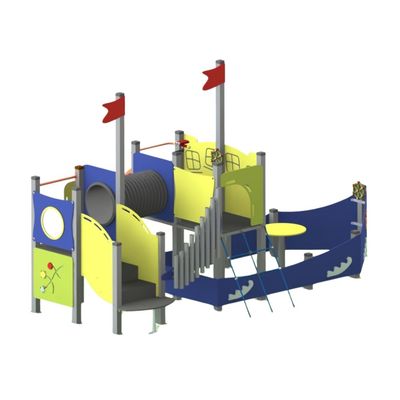 Loc de joaca din metal pentru copii Sea Life 2, exterior, 3-12 ani, 498x396x295 cm