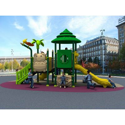 Complex de joaca pentru copii de metal Padurea Fermecata 2, exterior, 3-12 ani, 640x340x380 cm