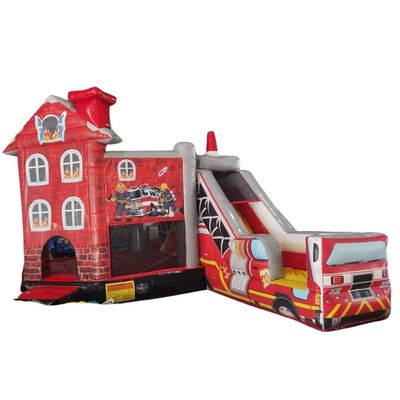 Inflatable slide Firefighters Car