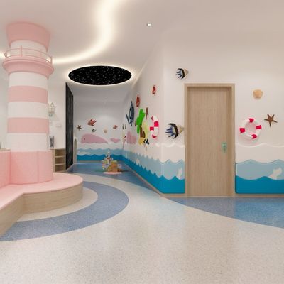 Panou de perete Soft Play cu burete, model Sea, pentru locuri de joaca de interior