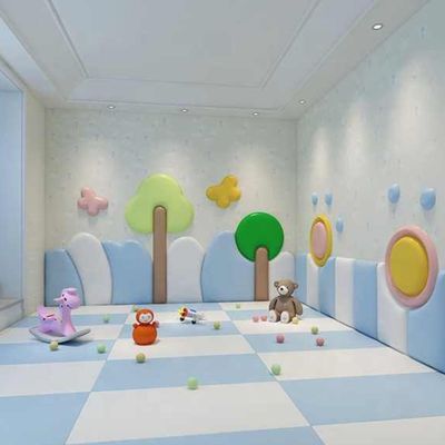 Panou de perete Soft Play cu burete, model Avion, pentru locuri de joaca de interior