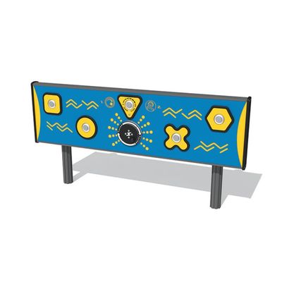 Panou interactiv pentru copii Joc de reactie Shapes, 4+ ani, 213x62x148.8 cm, albastru