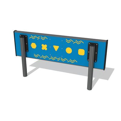 Panou interactiv pentru copii Joc de reactie Shapes, 4+ ani, 213x62x148.8 cm, albastru