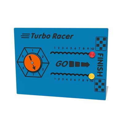Panou interactiv pentru copii Turbo Racer, 2+ ani, 120x80 cm, albastru