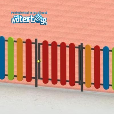 Poarta gard colorat loc de joaca 80cm