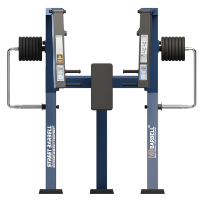 Outdoor converging chest press
