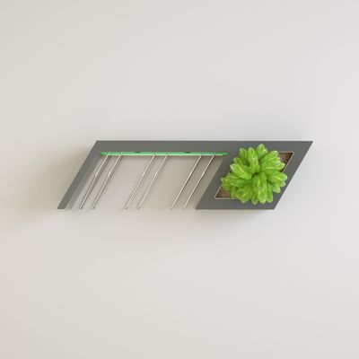 Smart bicycle rack with planter