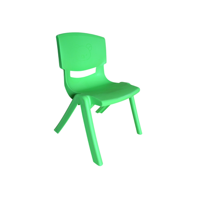 Scaun mare de gradinita de interior pentru copii, plastic, 43x40x76 cm, 3-10 ani, verde