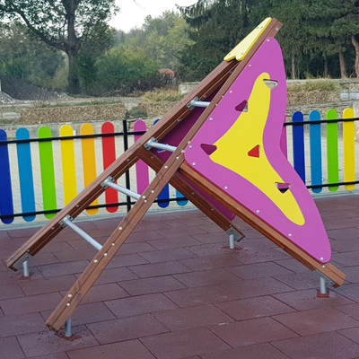 Sistem de catarare pentru copii de exterior Butterfly Model 2, 3-12 ani, 189x167x181 cm, lemn