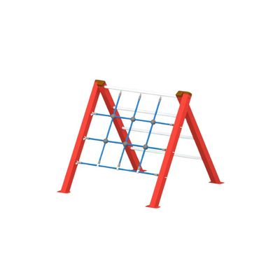 Sistem de catarare cu franghii pentru copii de exterior Model 4, 3-12 ani, 115x112x110 cm, lemn