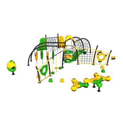 Sistem de cățărare pentru copii Green Lemon Energy, 3-12 ani, 1200x1100x315 cm