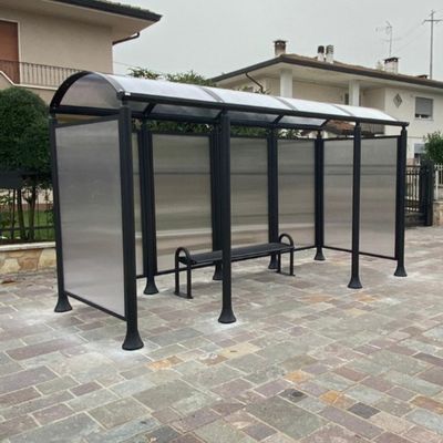 Statie autobuz 4 module cu pereti laterali