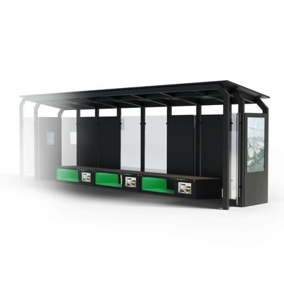 Smart bus station with solar charging Premium 8 m