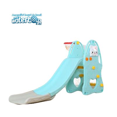 Slide with basket hoop