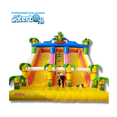 Dino Inflatable Slide with 2 slopes Rental