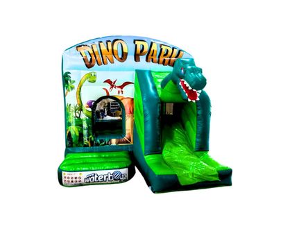 Tobogan gonflabil profesional Dino, +3 ani, 400x300x350 cm