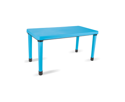 Blue Rectangular Table
