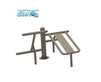 Aparat fitness pentru persoane cu dizabilitati Model 9, exterior, metal si plastic LLDPE