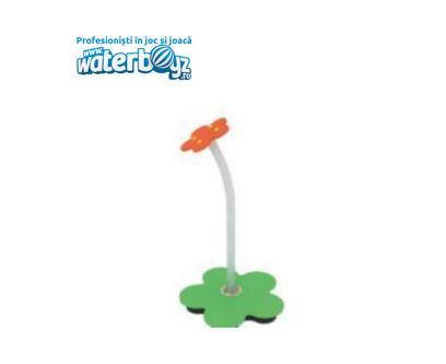 Balansoar vertical pentru copii Floare, 50x80 cm, metal si plastic LLDPE, multicolor