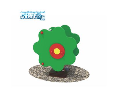 Balansoar pe arc pentru copii Floricica, 1-4 ani, 72x39x51 cm, metal si plastic HDPE, verde