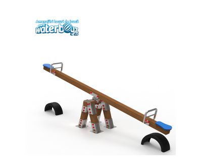 Wooden Double Seesaw with 2 support legs model 3