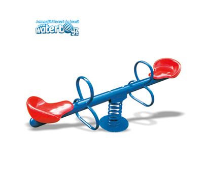 Balansoar dublu pe arc pentru copii Model 2, 3-10 ani, 200x60x70 cm, metal si plastic, multicolor