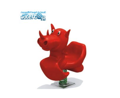 Spring Rider Funny Rhino Red